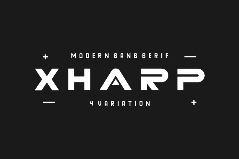 XHARP Futuristic Modern Font
