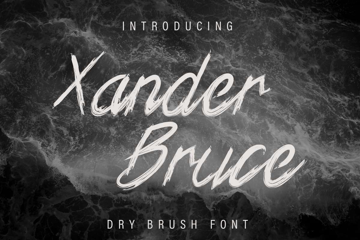 Xander Bruce Brush Font