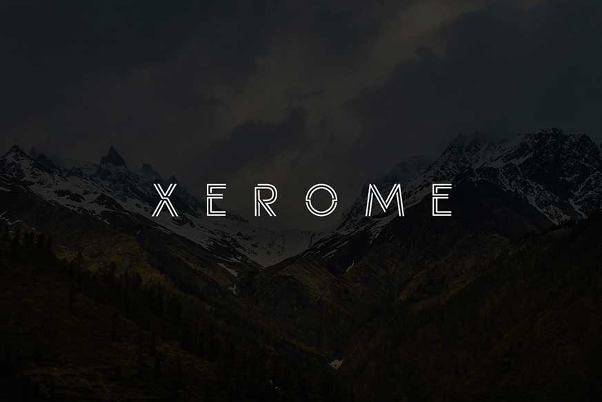 Xerome Display Typeface With Webfont
