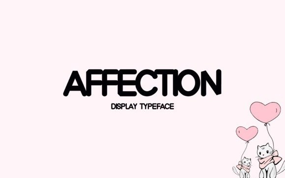 Affection Display Font