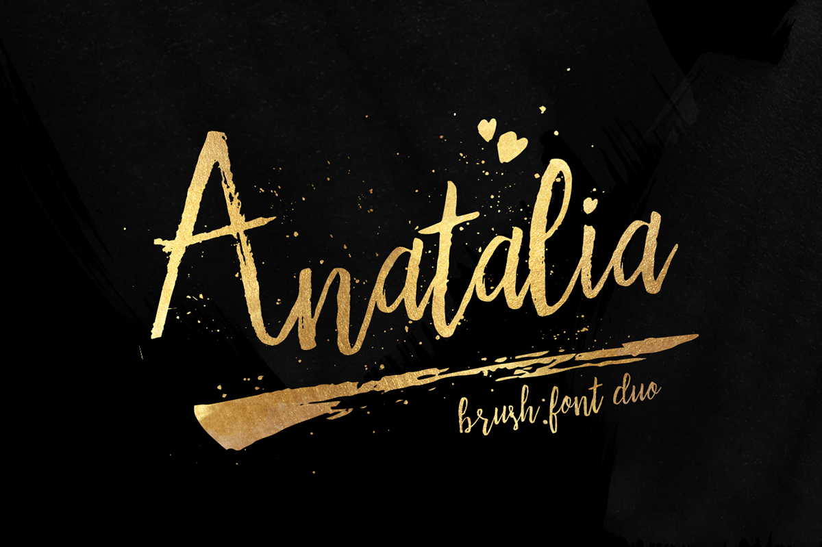 Anatalia Brush Duo Font Free