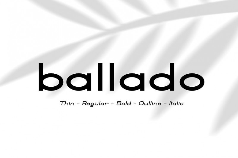 Ballado Geometric Sans Font