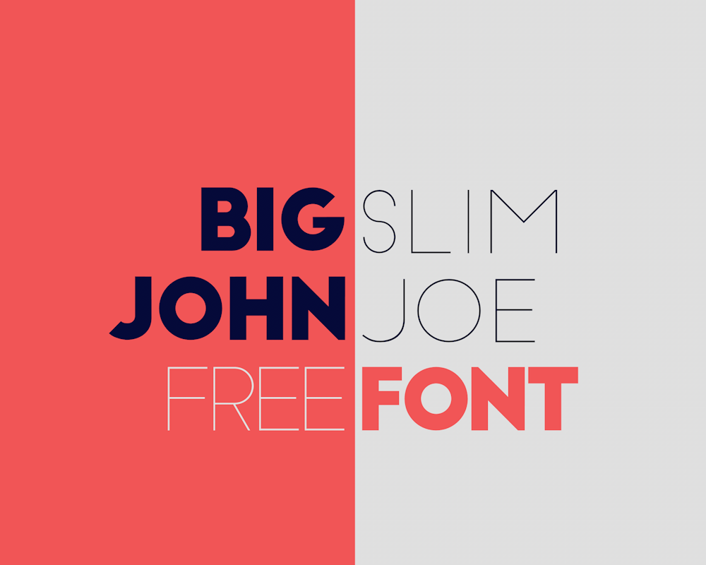 Big John / Slim Joe Font Free