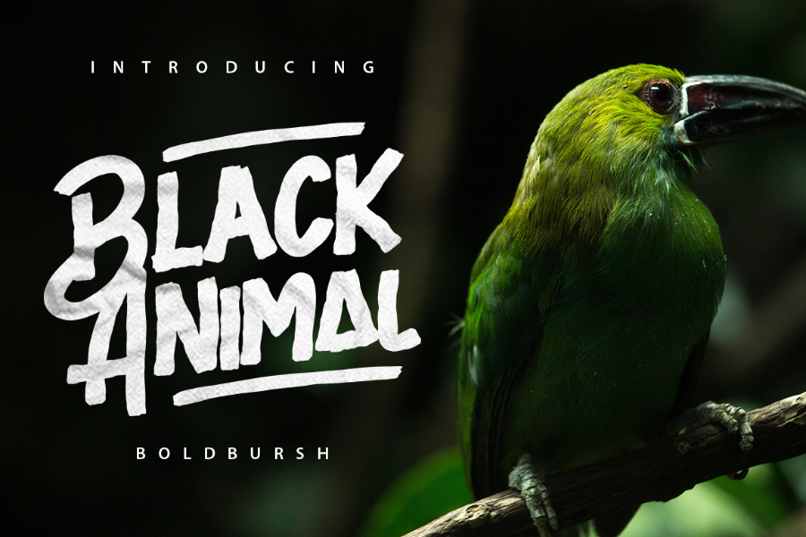 Black Animal Font Free