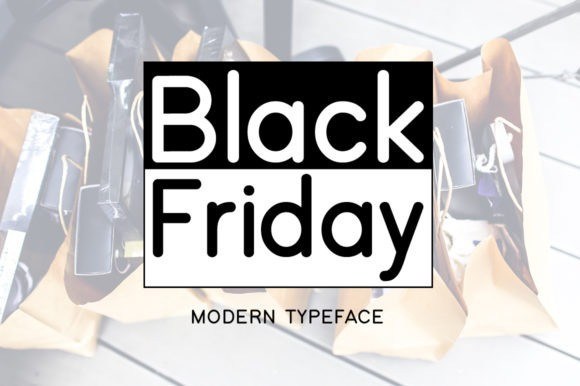 Black Friday Modern Typeface