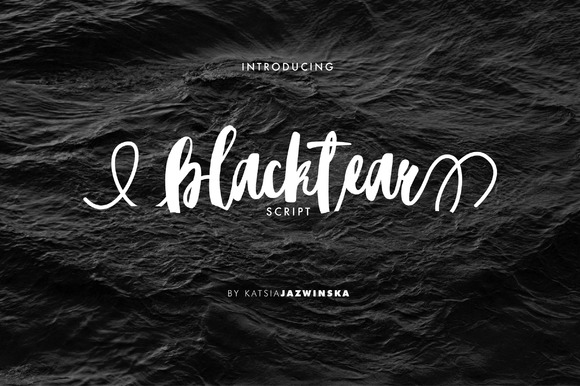 Blacktear Script Font Free