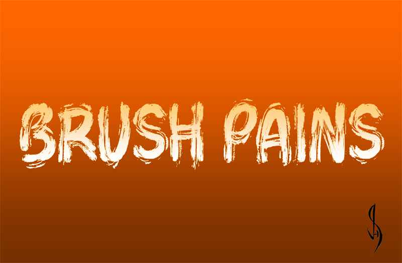 Brush Pains Font