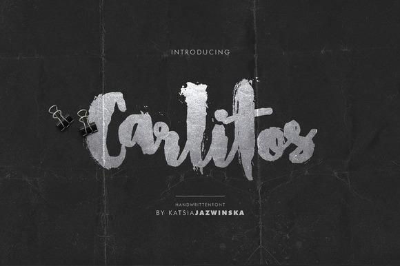 Carlitos Grunge Script Font Free