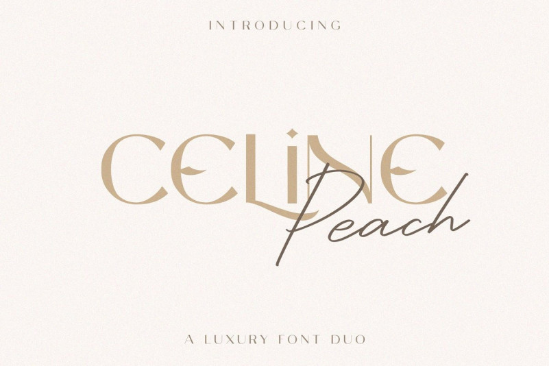 Celine Peach Font DuoCeline Peach Font Duo