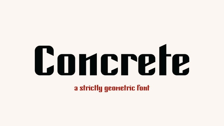 Concrete Display Font