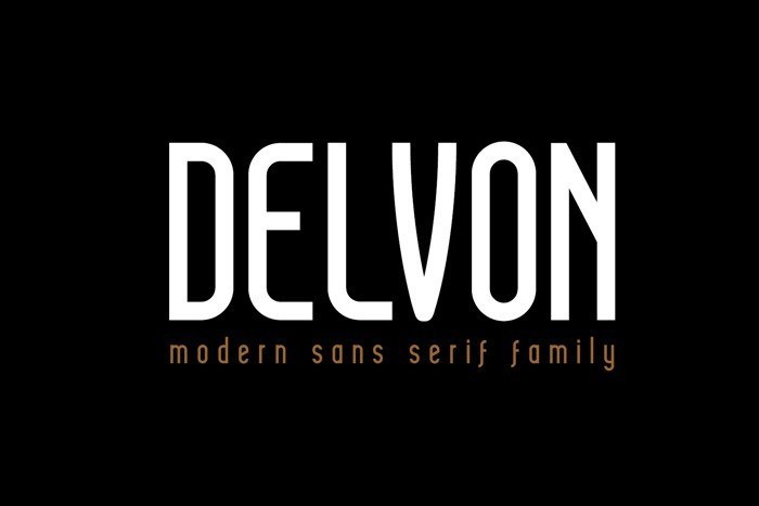Delvon Sans Serif Font