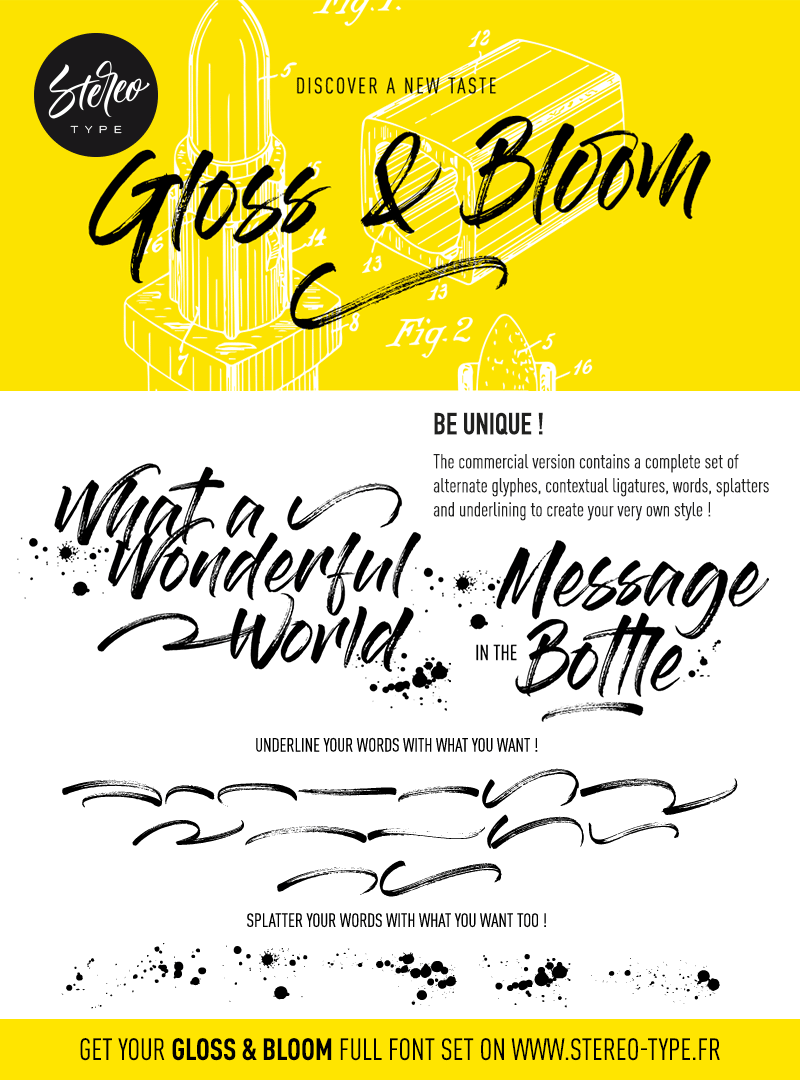 Gloss And Bloom Font Free