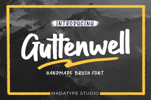 Guttenwell Bold Script Font!