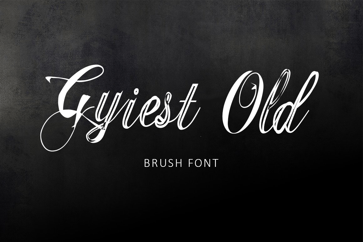 Gyiest Old Brush Font Free