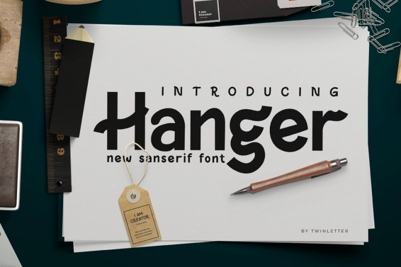 Hanger Display Font