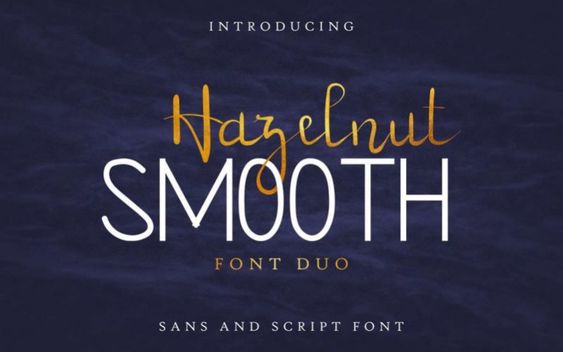 Hazelnut Smooth Handwritten Font