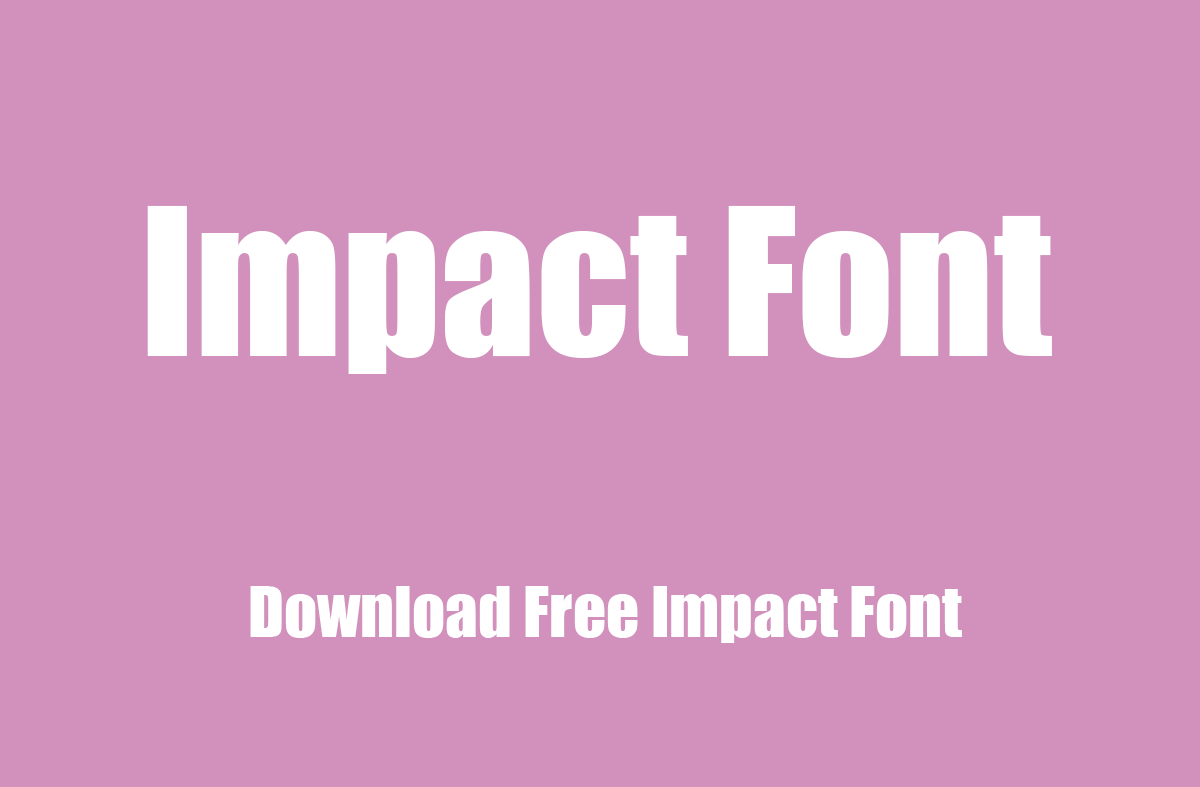 Impact Font