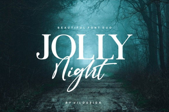 Jolly Night Font Duo