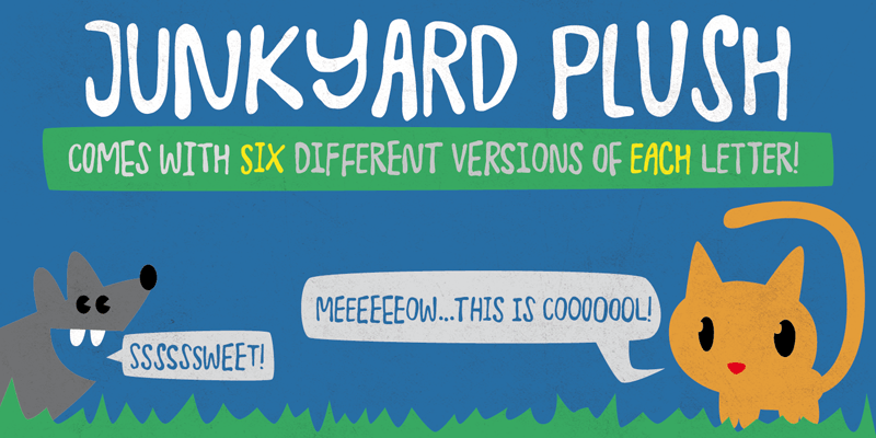 Junkyard Plush Font Free
