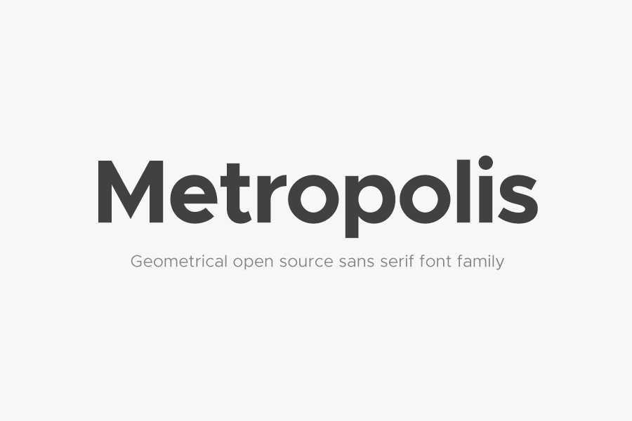 Metropolis Font Family Free