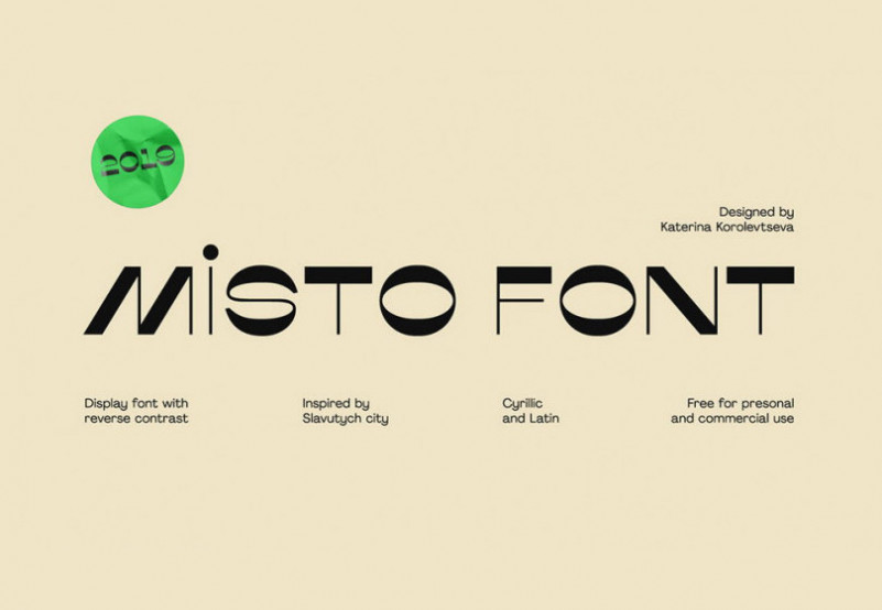 Misto Typeface