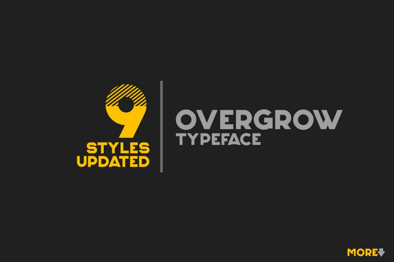 Overgrow Display Typeface