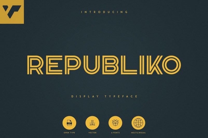 Republiko Display Typeface