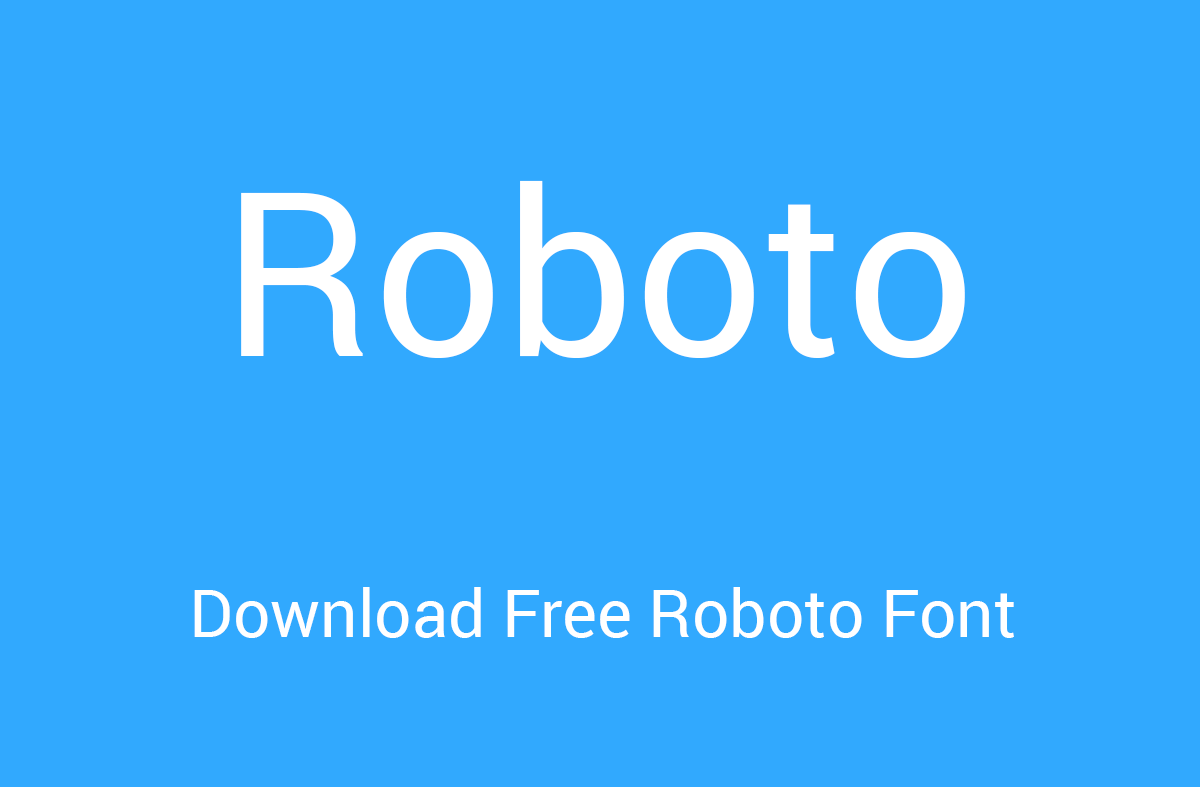 Roboto Font Family Free