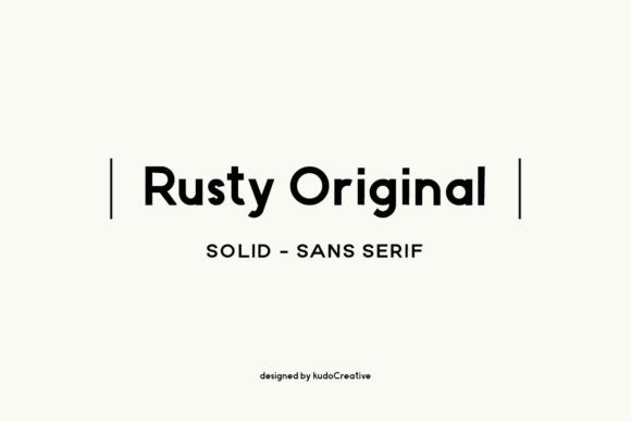 Rusty Sans Serif Font