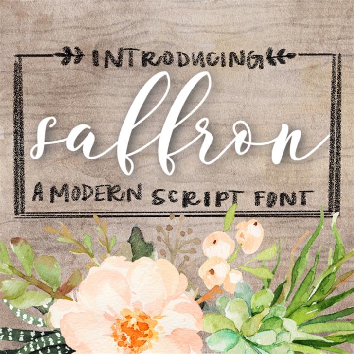 Saffron Script Font Free