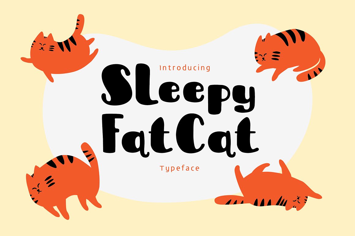 Sleepy Fat Cat Typeface Free