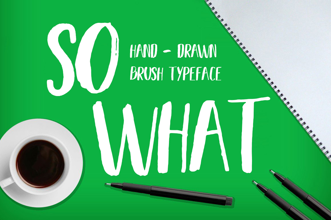 SO WHAT BRUSH Font Free