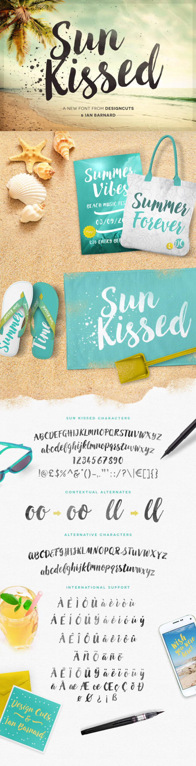 Sun Kissed Brush Font Free