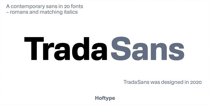 TradaSans Font Family