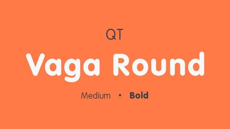 Vaga Round Bold Sans Font