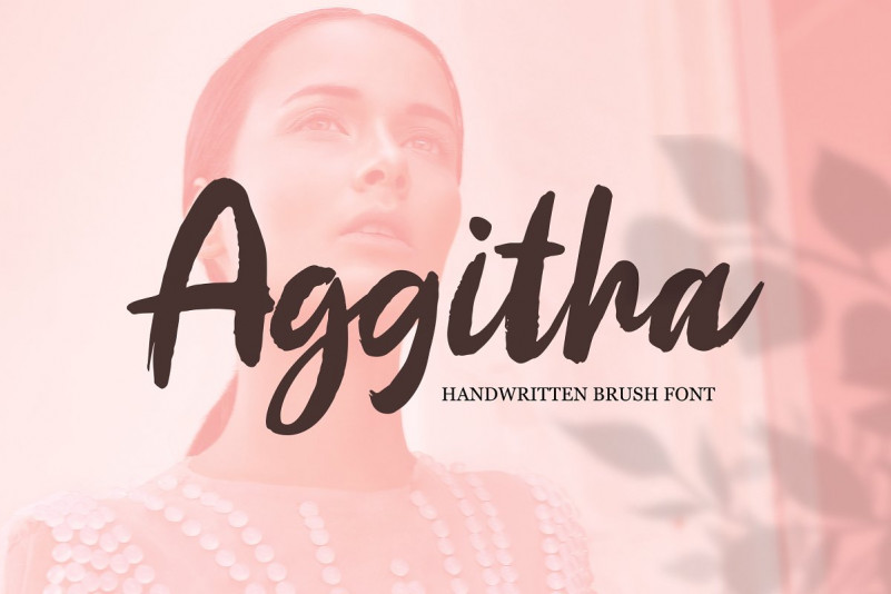 Aggitha Brush Font
