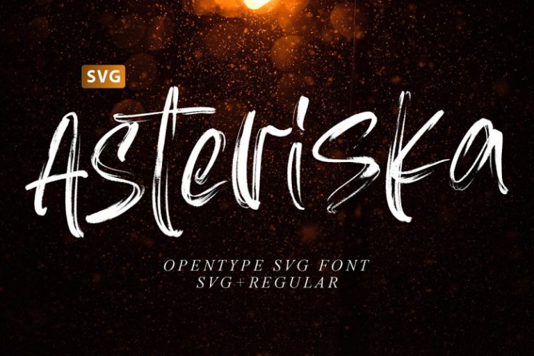Asteriska SVG Font