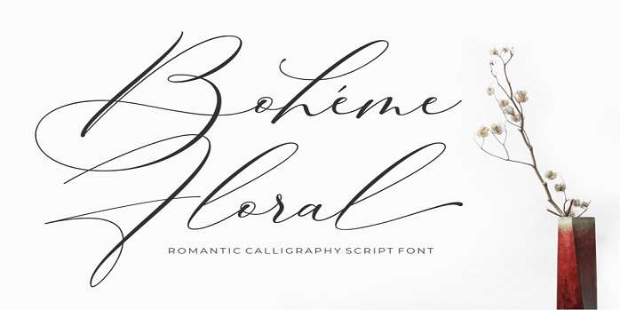 Boheme Floral Font