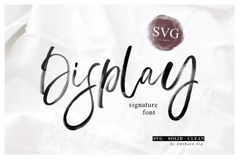 Display Signature – SVG Font