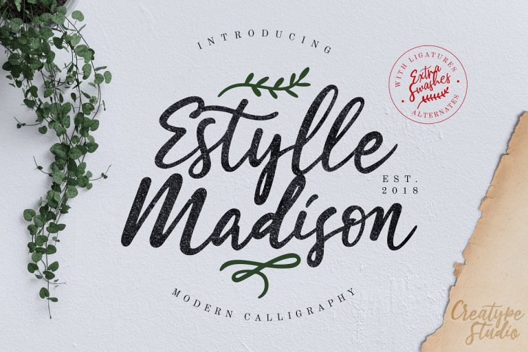 Estylle Madison Script Font
