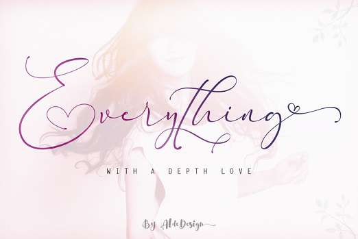 Everything Calligraphy Font