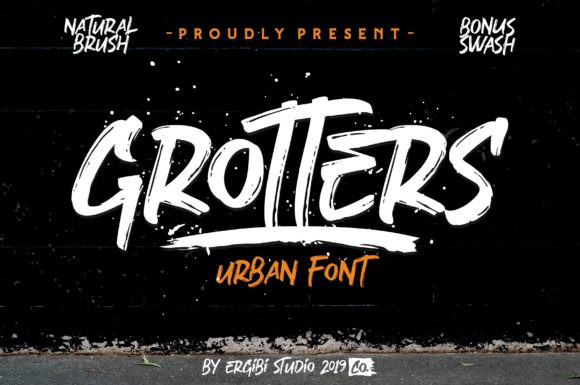 Grotters Brush Font