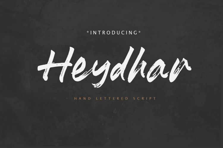 Heydhar Brush Font