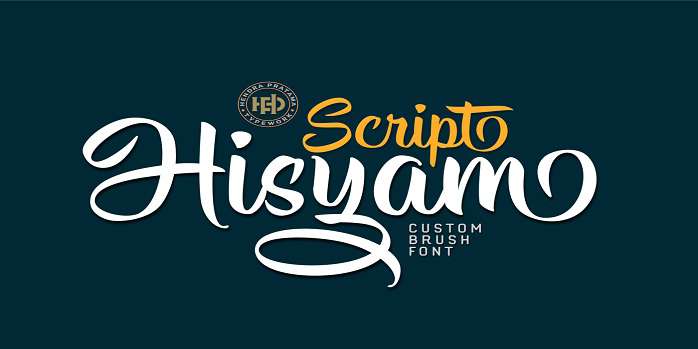 Hisyam Script Font