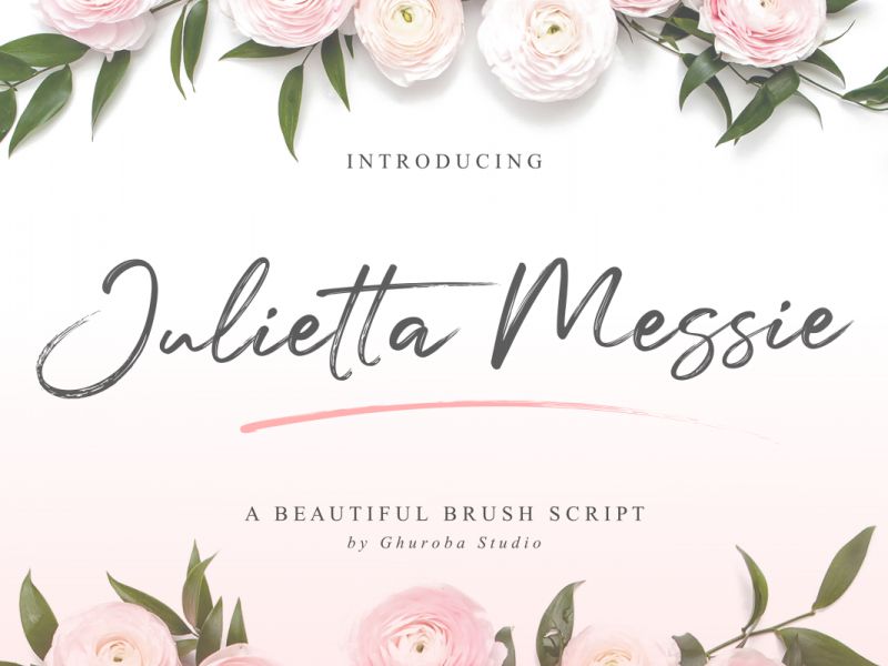 Julietta Messie Brush Script Font