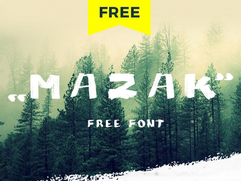 MAZAK Brush Font