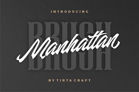 Manhattan Brush Ink Script Font