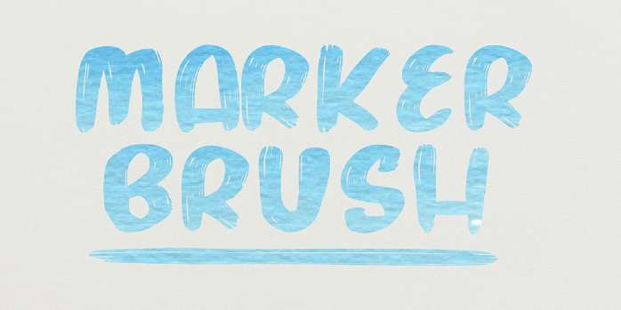 Marker Brush Font