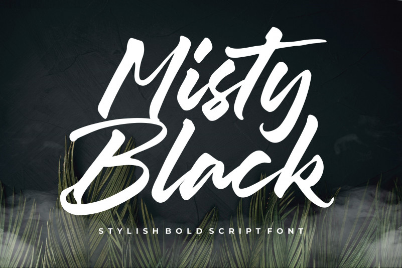 Misty Black Stylish Bold Script Font