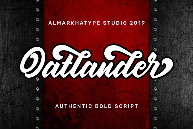 Oatlander Bold Script Font